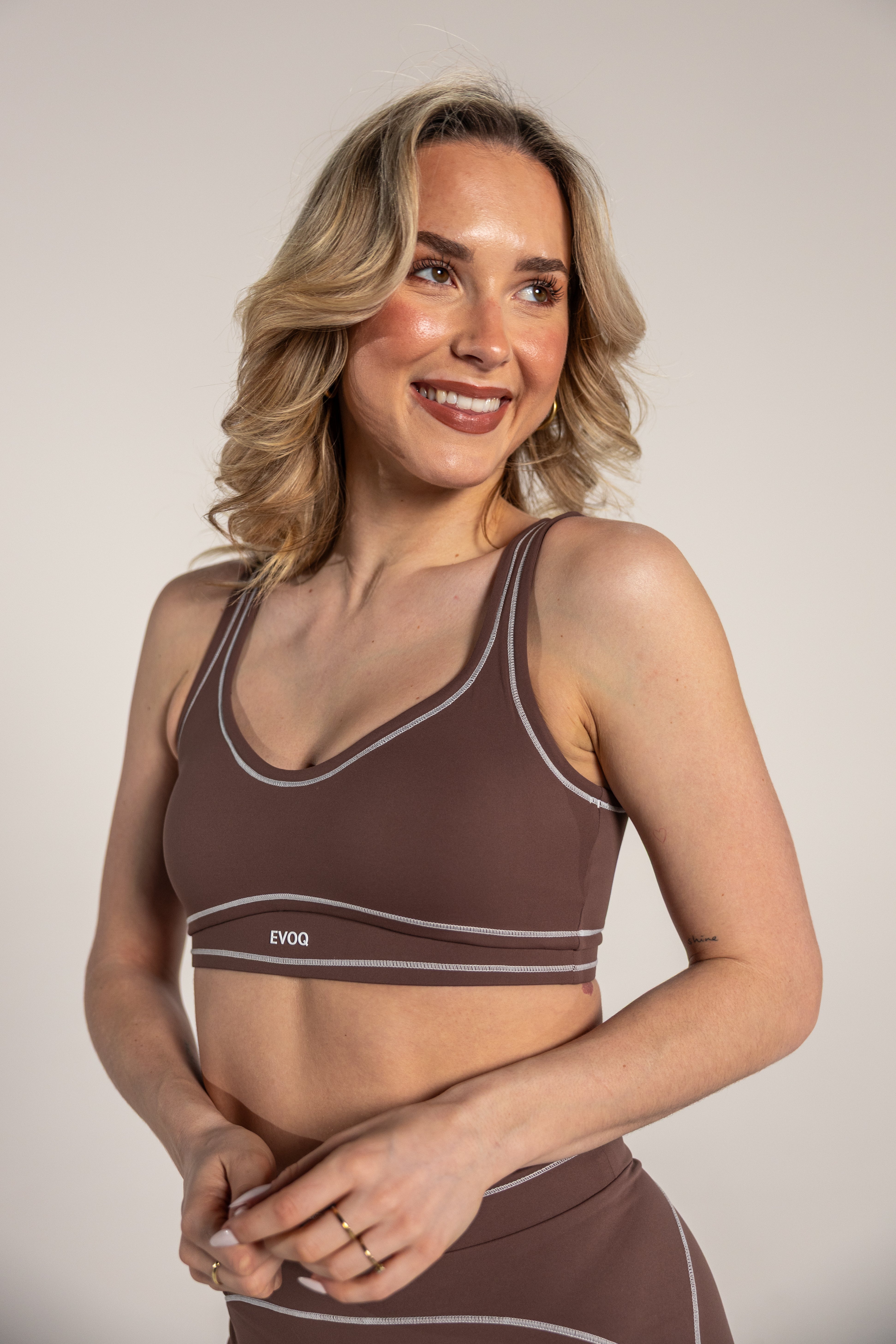 EVOQ SCULPT BRA BROWN